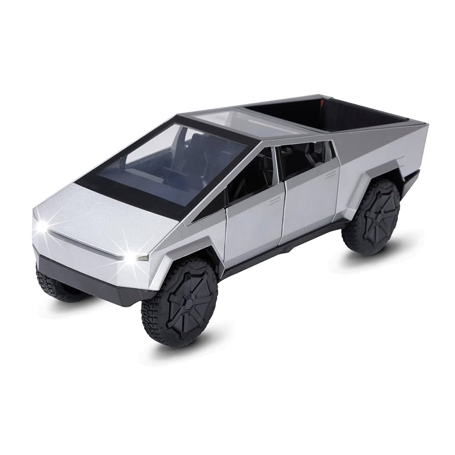 Toy Trucks for Boys Model Silver Pickup Truck 1/24 Diecast